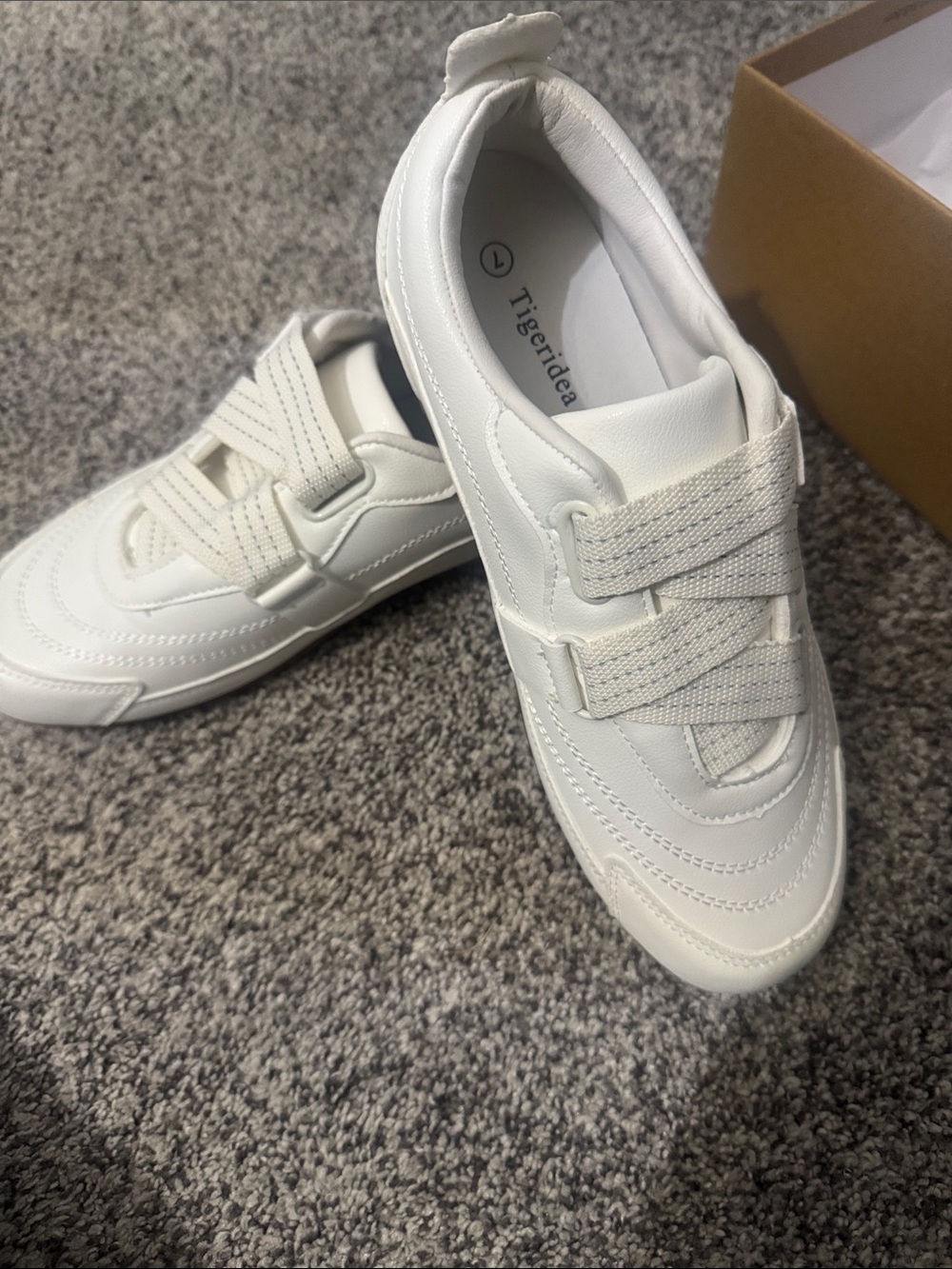 Women’s White Velcro Sneakers